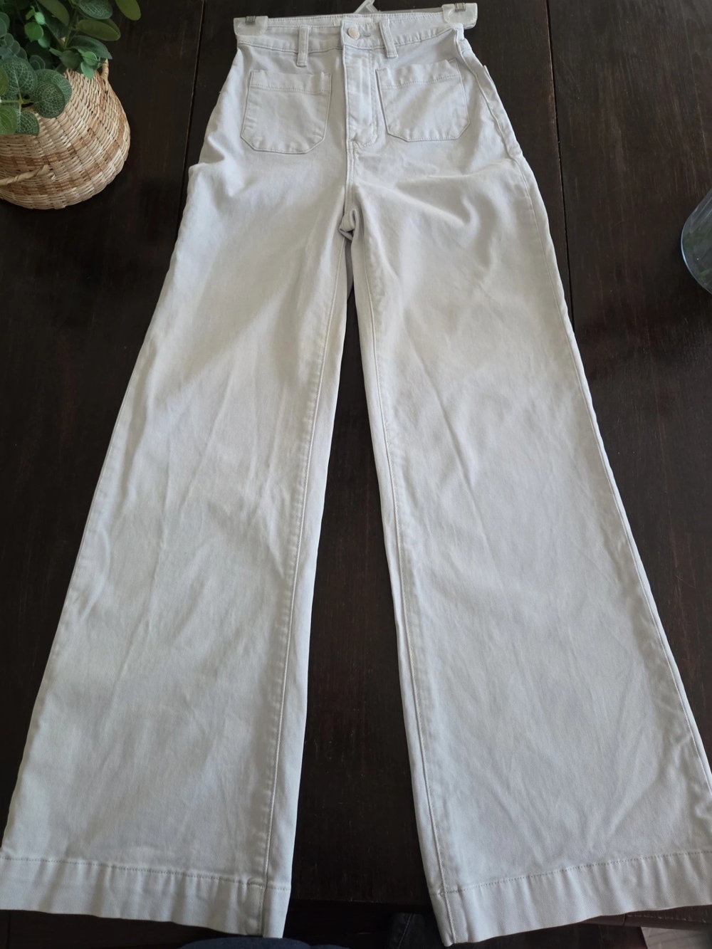 ROLLA'S Wide-Leg High Waist Jeans in Grey 23 Xxs